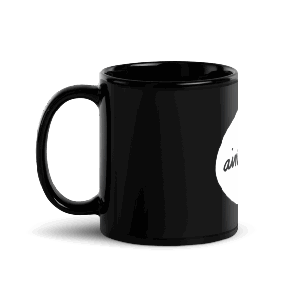 Black Glossy Mug | Ain't Fair - Image 11