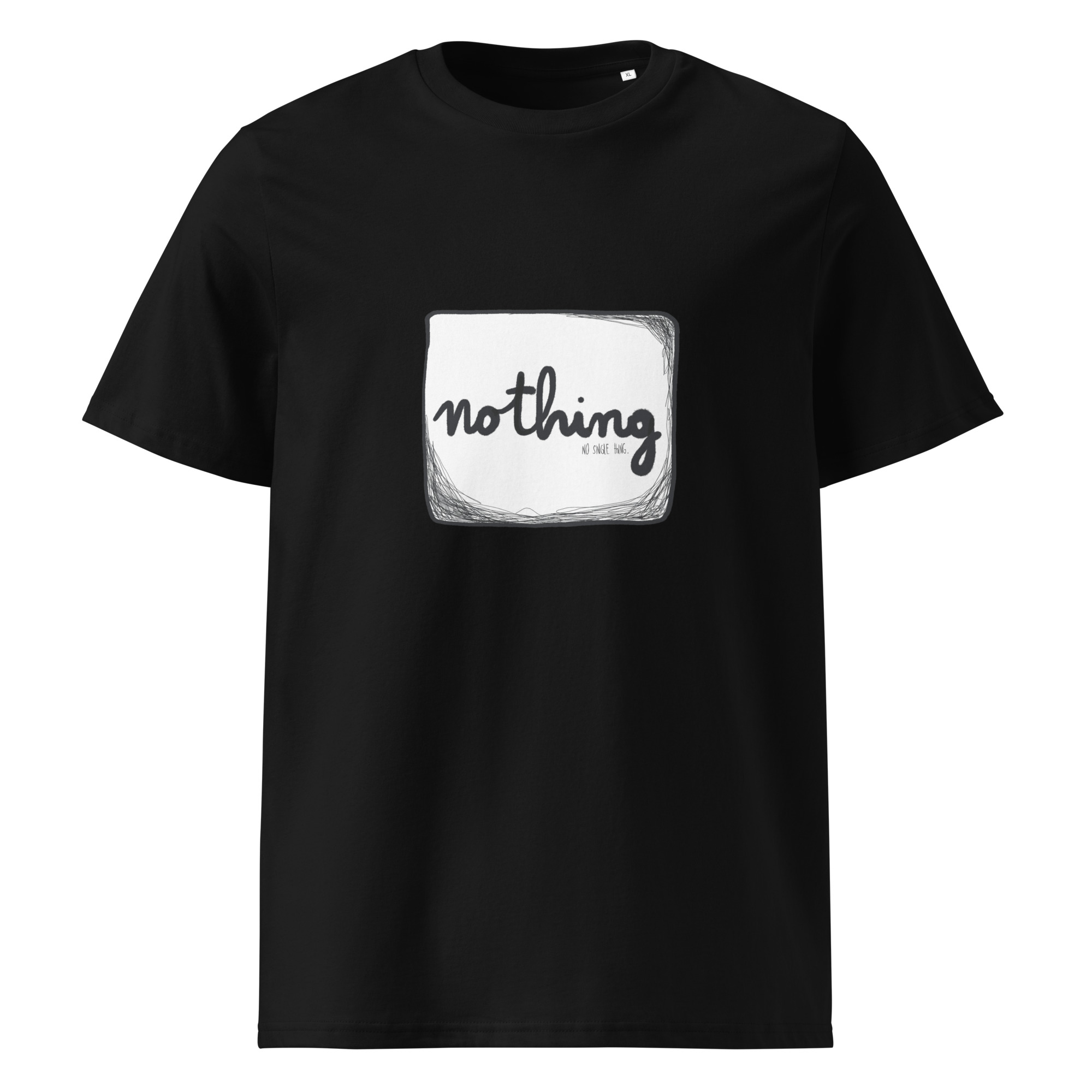 Unisex organic cotton t-shirt | Nothing - Image 2