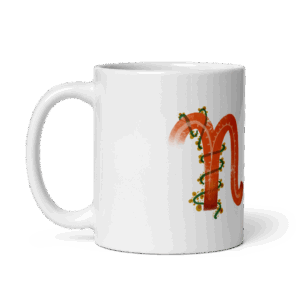 White glossy mug | N