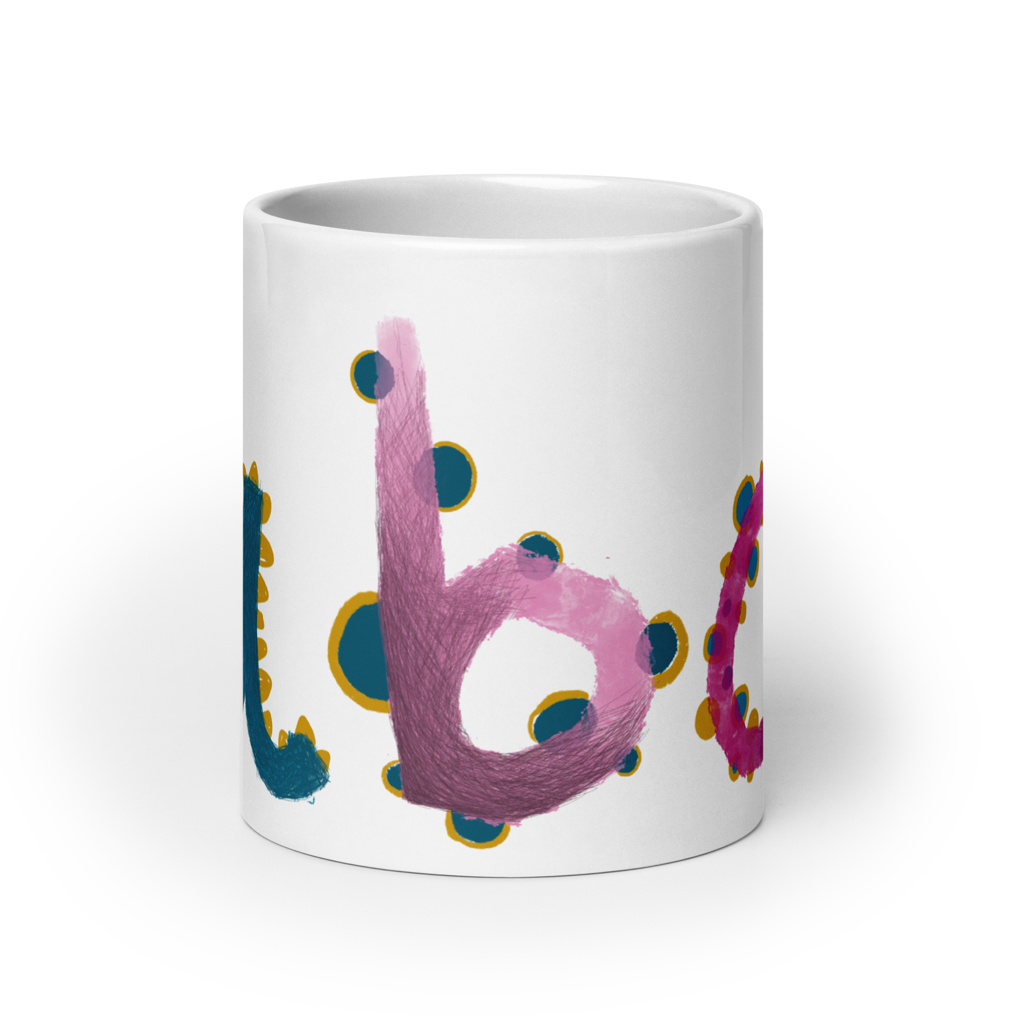 White glossy mug | ABC - Image 9