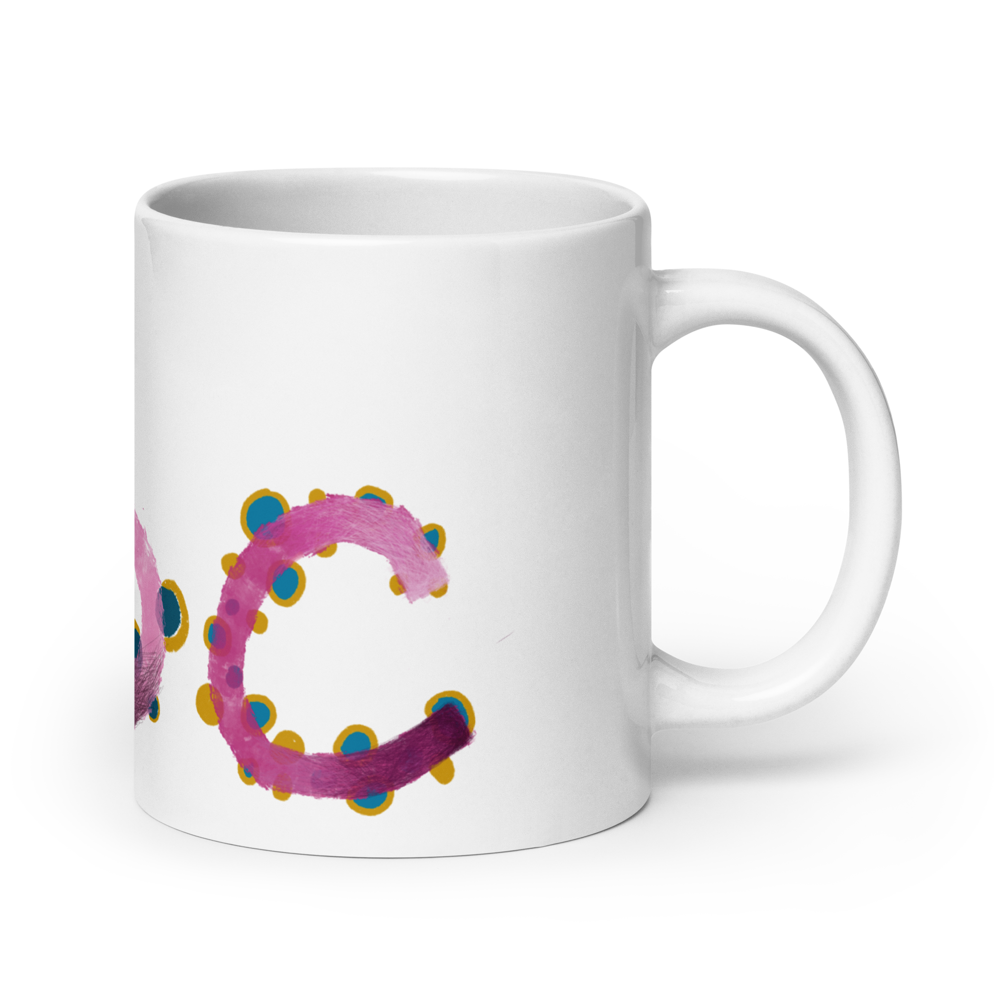 White glossy mug | ABC - Image 7